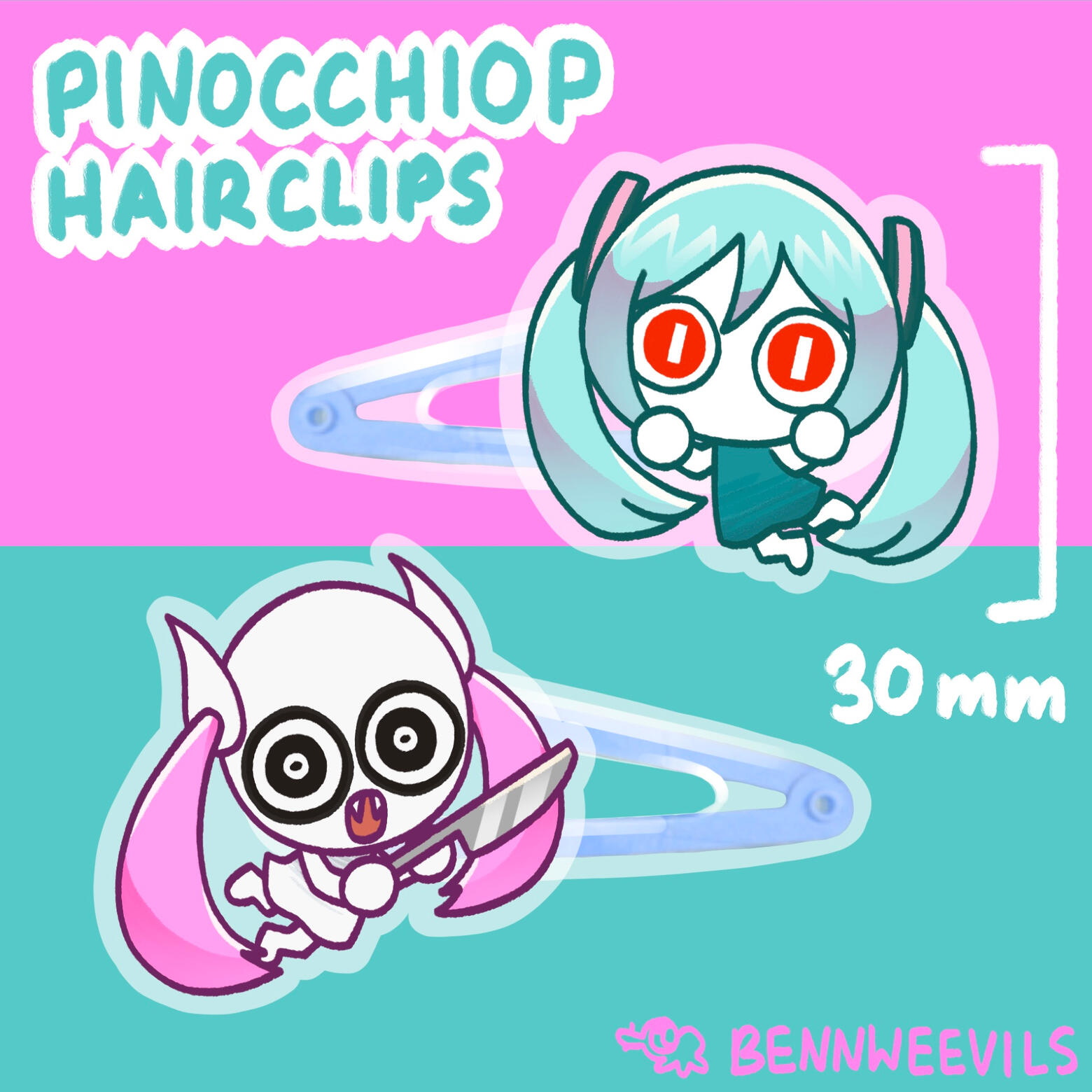 PinocchioP Hair Clips PinocchioP Hair Clips